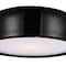 Cwi Lighting Campton 3 Light Drum Shade Flush Mount With Black Finish 9688C19-3-171 - alternate 5
